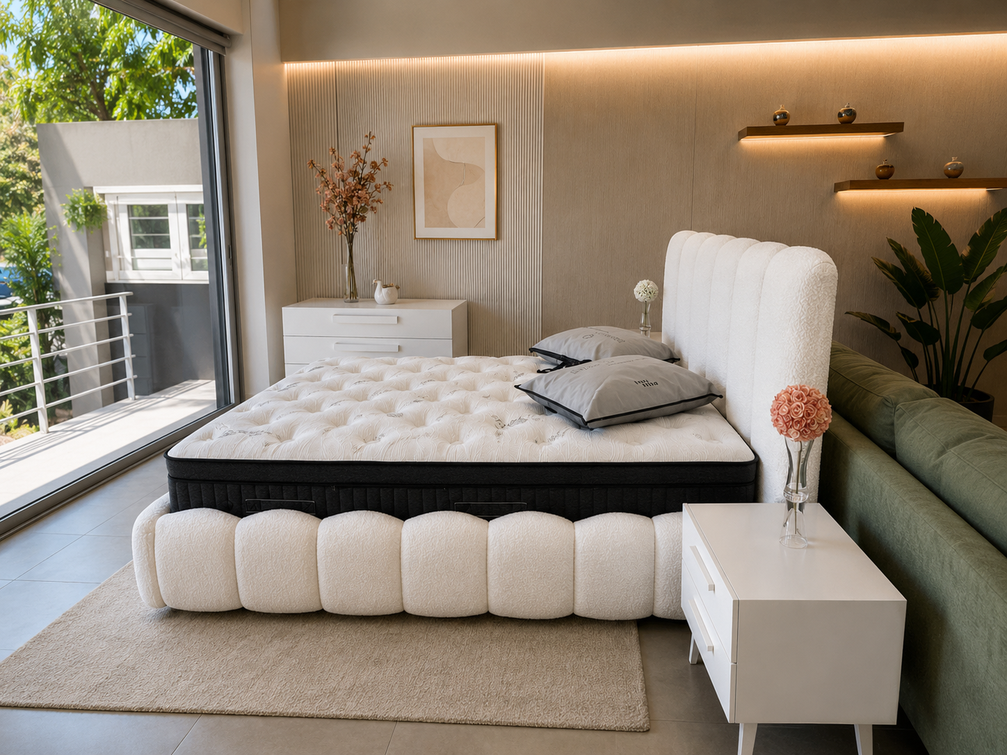 Cloud Fabric Bed Set